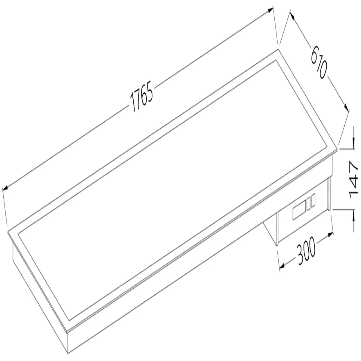 Image Vitrokeramisch element wit 5x GN 1/1 0