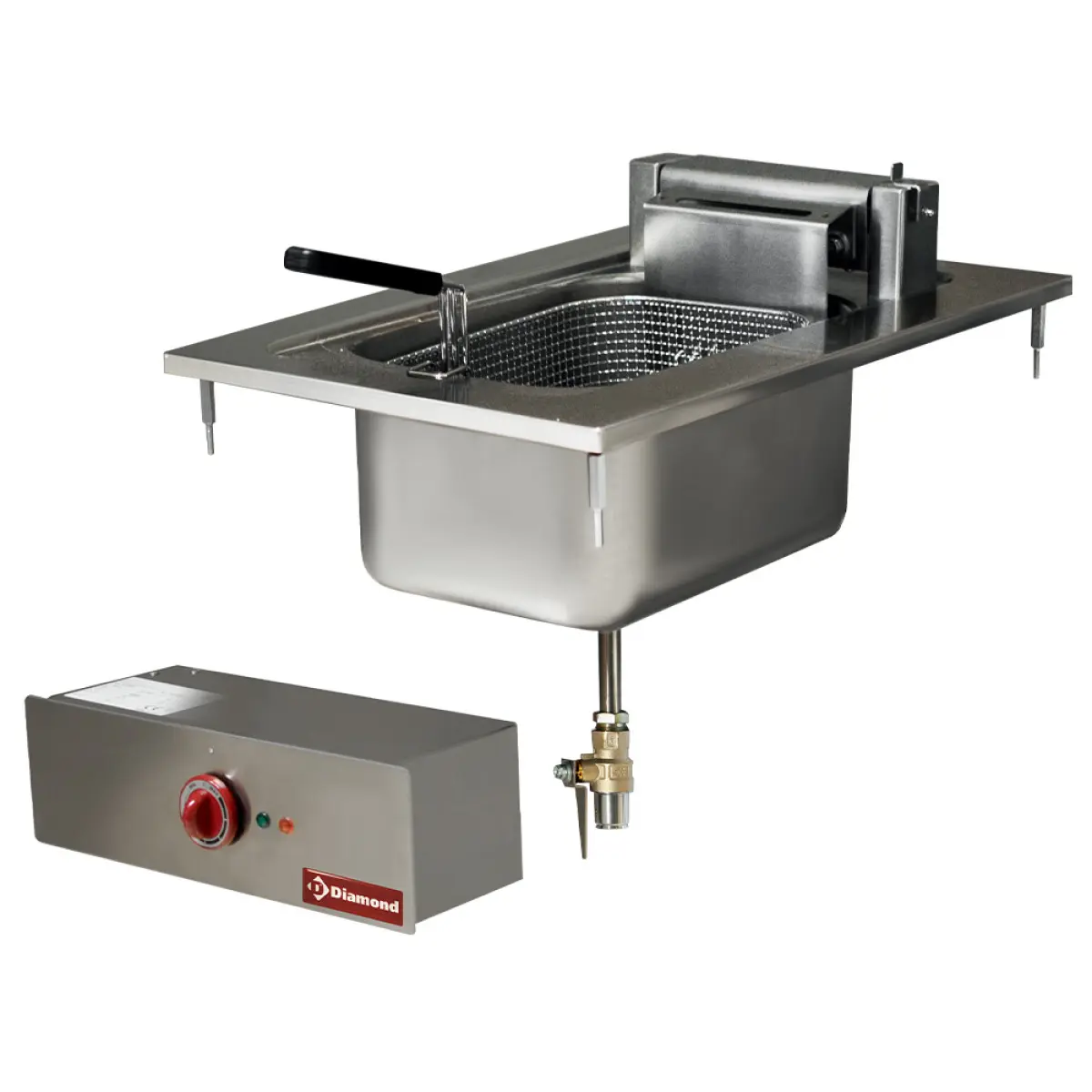 Image Elektrische friteuse 1 kuip van 10 liter, inbouw 0