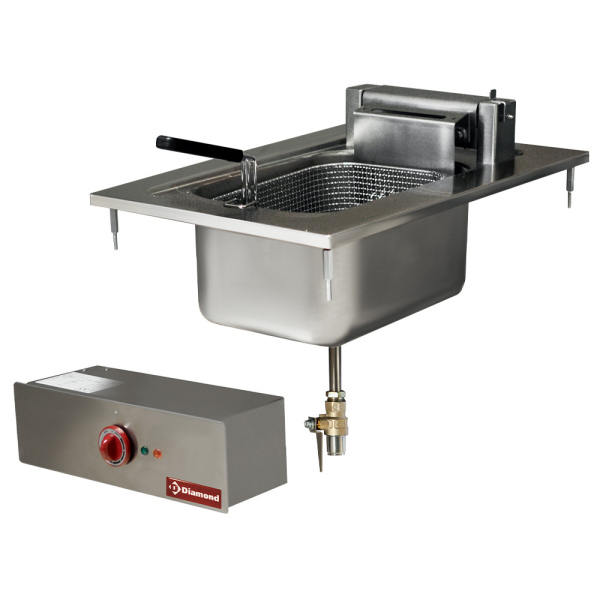 Image Elektrische friteuse 1 kuip van 10 liter, inbouw 0