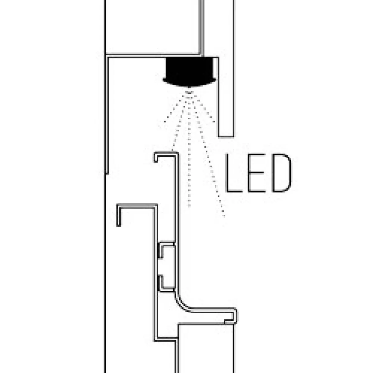 Image Optie: LED-verlichting in decoratieve lijst - (ML) 1