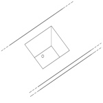 Image Optie: spoelbak 400x400xH200mm, toonbank of meubel achterzijde (1stuk) 0