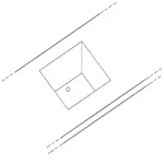 Image Optie: spoelbak 400x400xH200mm, toonbank of meubel achterzijde (1stuk) 0