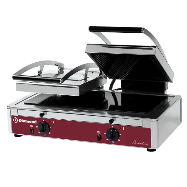Image Grill panini DUBBEL model vitrokeramisch 0