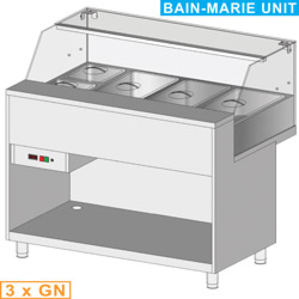 Image Gekoelde uitstaltoonbank EN & GN, lage ruit , statisch, zonder reserve 1