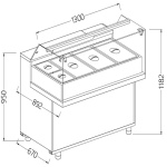 Image Gekoelde uitstaltoonbank EN & GN, lage ruit , statisch, zonder reserve 0