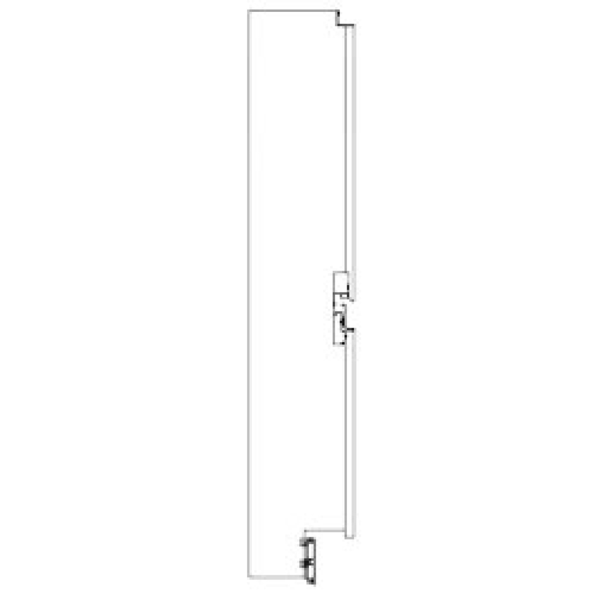 Image Decoratieve fronton-kit neutrale hoek - open 45° met dienstentablet, houten paneel, plint en lijstwerk 0