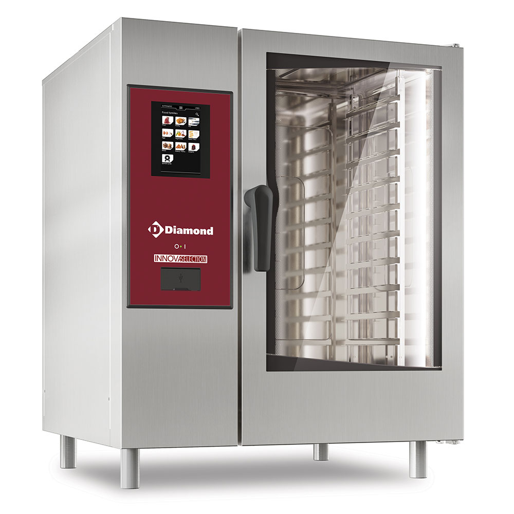 Image Elektrische oven "TOUCH" met boiler, stoom en convectie 10xGN1/1+ Cleaning 0