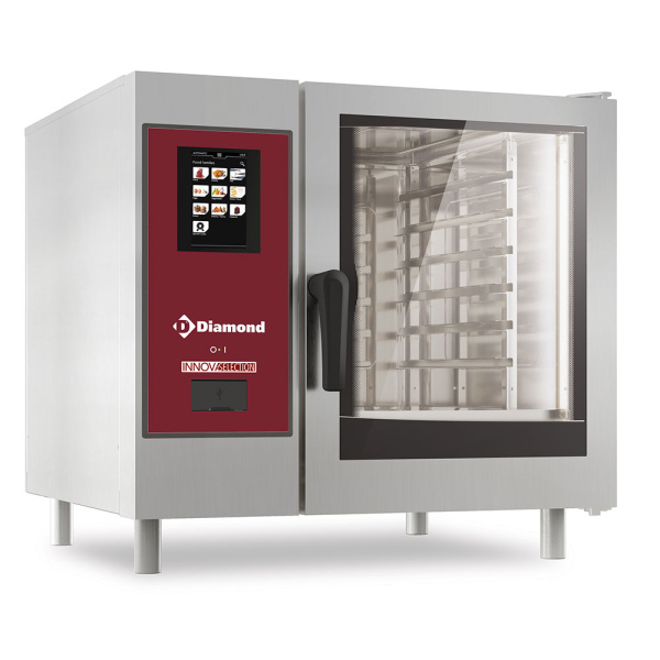 Image Gasoven, "TOUCH"directe stoom en convectie, 6x GN 1/1+Cleaning 0