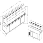 Image Geventileerde gekoelde vitrines voor snacks_lage ruiten, groep op afstand, zonder reserve 1