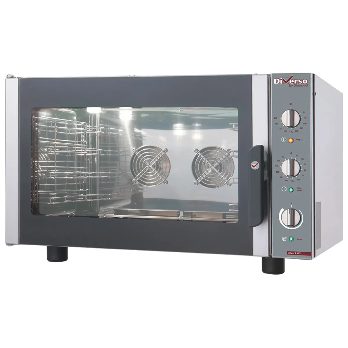 Image Elektrische oven stoom-convectie, 4x GN 1/1 of 600x400 mm 0