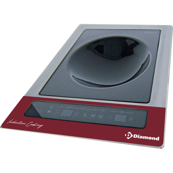 Image Inductieplaat "wok-inbouwbaar" 6 kW-TRI, tactiele toetsen 0