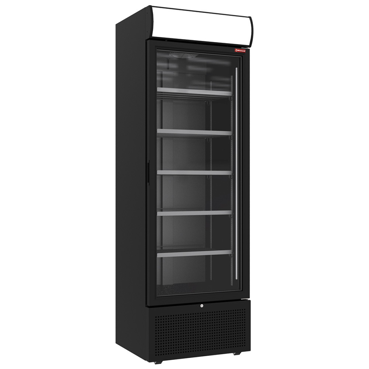 Image Positieve gekoelde vitrine 494 liter ZWART met lichtbak 0