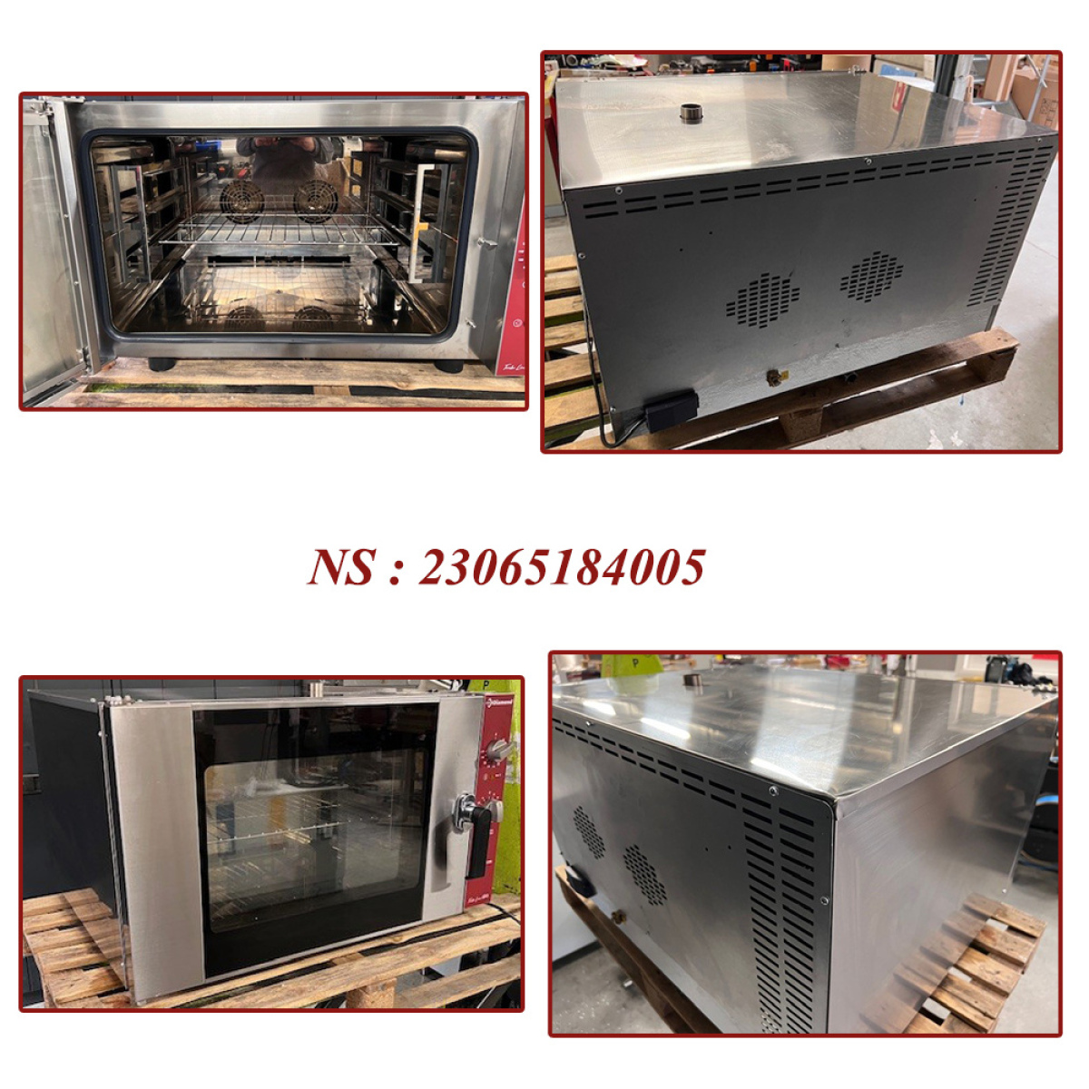 Image Elektrische convectieoven, 4x GN 1/1 + manuele bevochtiger (230/1N) 1