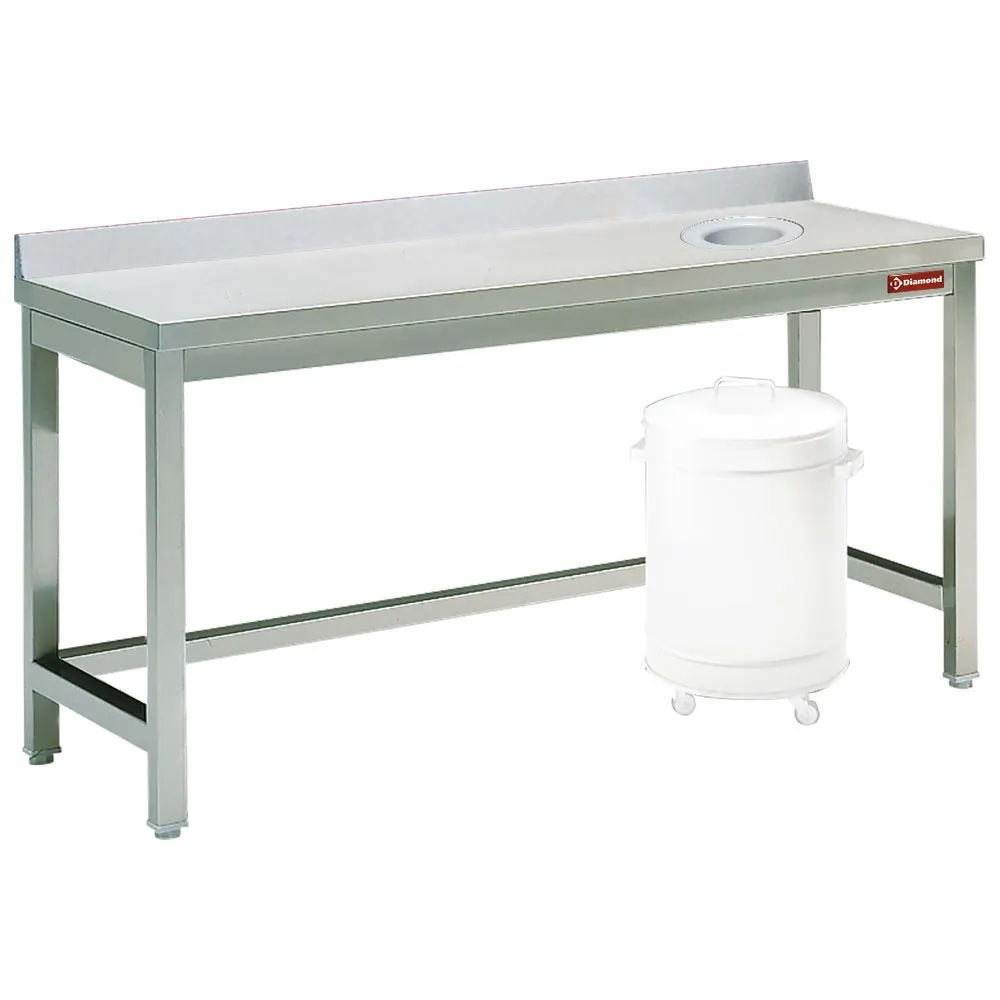 Afruim en sorteertafels met afvalopening + ob - Main Image