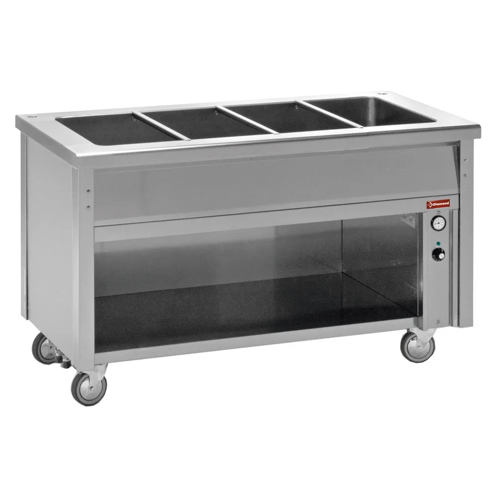 Bain-marie element op open kast 4 GN 1/1 - Main Image Bain-marie element op open kast 4 GN 1/1 - Main Image