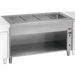 Bain-marie element op open kast 4x GN 1/1 - Main Image
