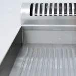 Bakplaat gas, 2/3 glad en 1/3 gegroefd -Top- - Image 3