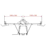 Band-uitroller op voetstuk, 500x1000 mm - Variabele snelheid - Image 4