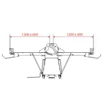 Band-uitroller op voetstuk, 600x1200 mm - Variabele snelheid - Image 3