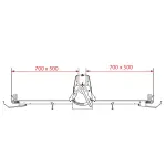 Band-uitroller, tafelmodel, 500x700 mm - Variabele snelheid - Image 4