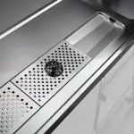 Bar toonbank met 2 compartimenten, afdruiprek + rooster, 1 spoelbak links. - Image 3