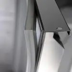 Bar toonbank met 3 compartimenten, afdruiprek + rooster, 2 spoelbakken rechts. - Image 4