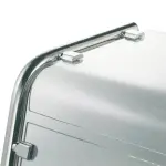 Bovenste en middelste schap gebogen bovenbouw, in gehard glas. - Image 3