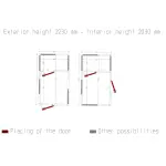 Combi koelkamer ISO 100, binnen afmetingen 2230 x 2630 & 2230 x 1230 xh 2230 mm (13,08 + 6,12 m³) - Image 2