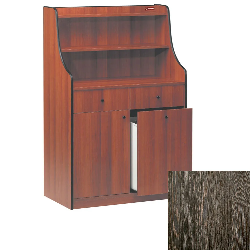 Dienstmeubel 2 laden, 1 deur, 1 schacht, "Wengé" - Main Image Dienstmeubel 2 laden, 1 deur, 1 schacht, "Wengé" - Main Image