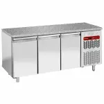 Diepvriestafel, geventileerd, 3 deuren EN 600x400 - Top in graniet - Main Image