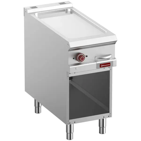 Elek. vlakke bakplaat verchroomd, mod 1/2, op open kast - Main Image