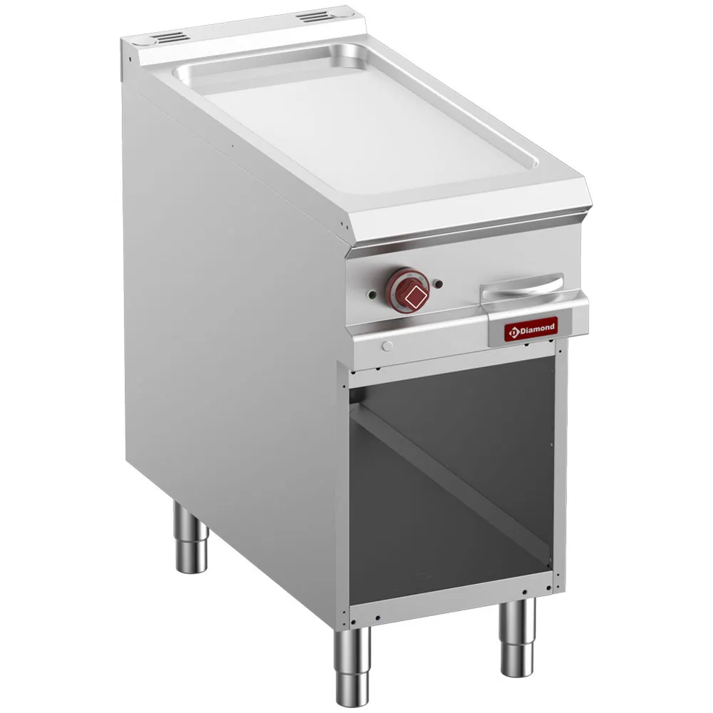 Elek. vlakke bakplaat verchroomd, mod 1/2, op open kast - Main Image