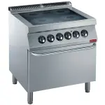 Elektrisch fornuis 4 vitrokeramische platen, elektrische oven GN 2/1 - Main Image