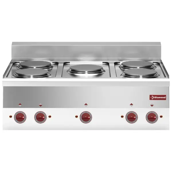 Elektrisch fornuis 5 kookplaten -Top- - Main Image