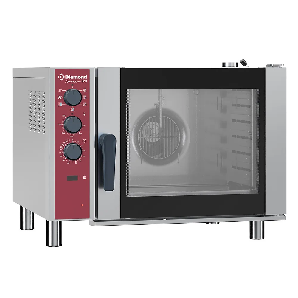 Elektrische convectie oven 6x GN 1/1, automatische luchtbevochtiger - Main Image