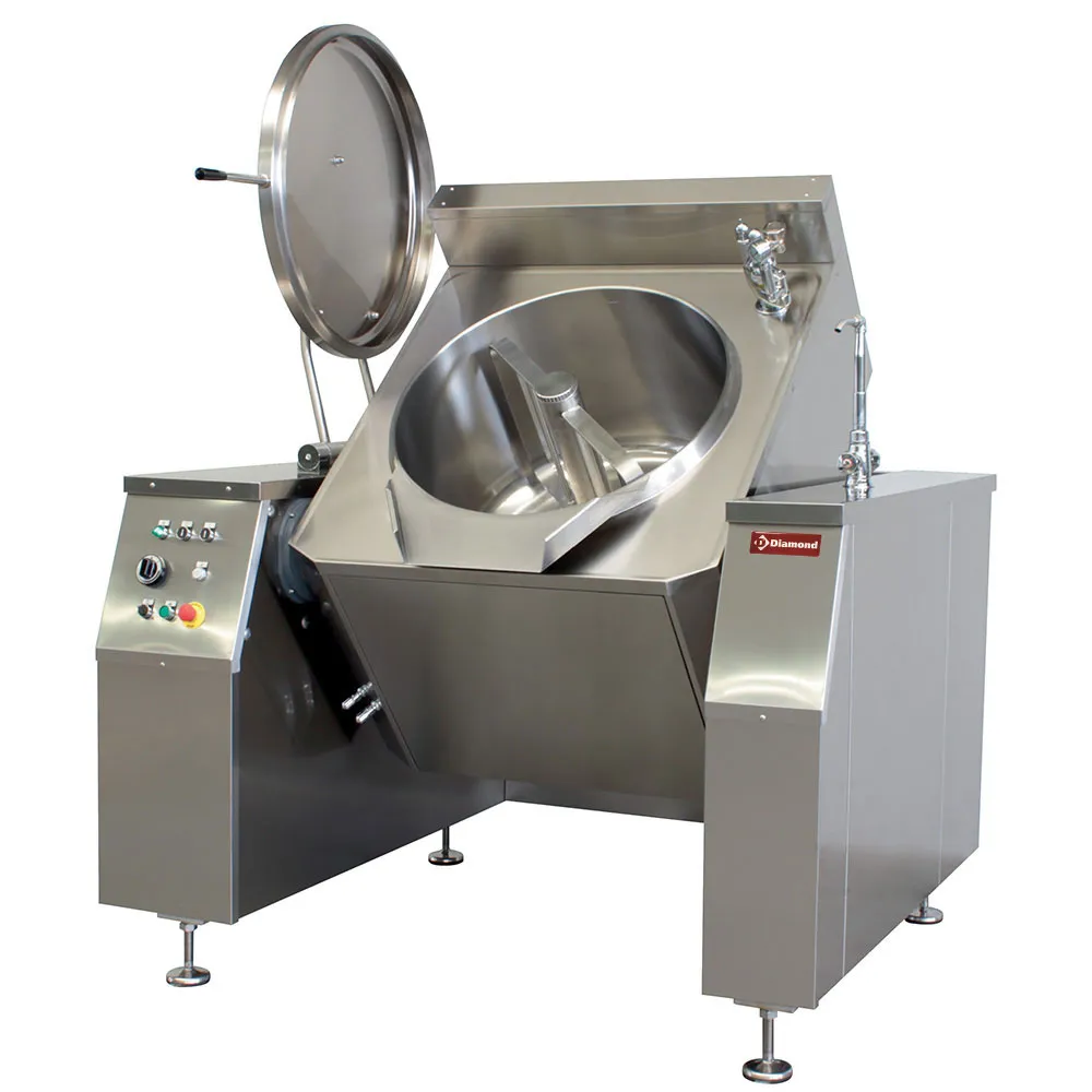 Elektrische kantelbare kookketel, met mengkraan 200 L., indirecte verwarming - Main Image