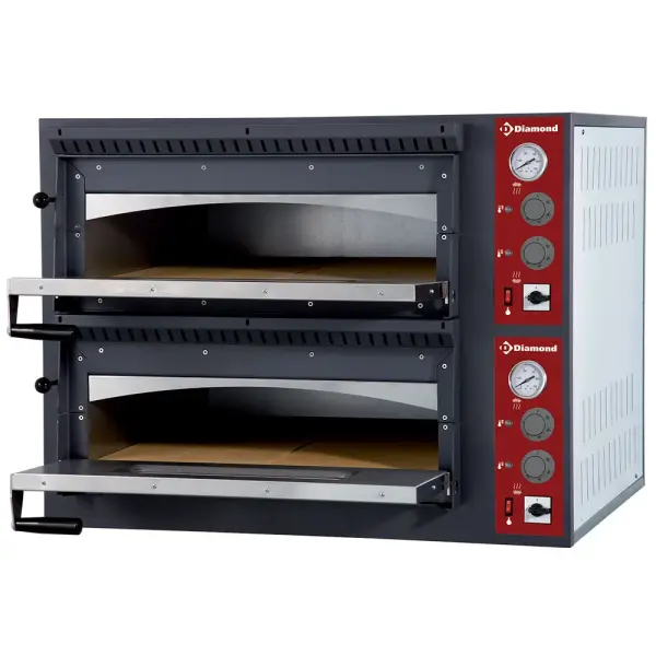 Elektrische oven 2x 4 pizza's, 2 kamers - Main Image