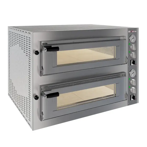 Elektrische oven 2x 4 pizza's diam.350mm, 2 kamers - Main Image