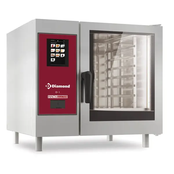 Elektrische oven ."TOUCH" met boiler, stoom en convectie 6xGN1/1+ Cleaning - Main Image