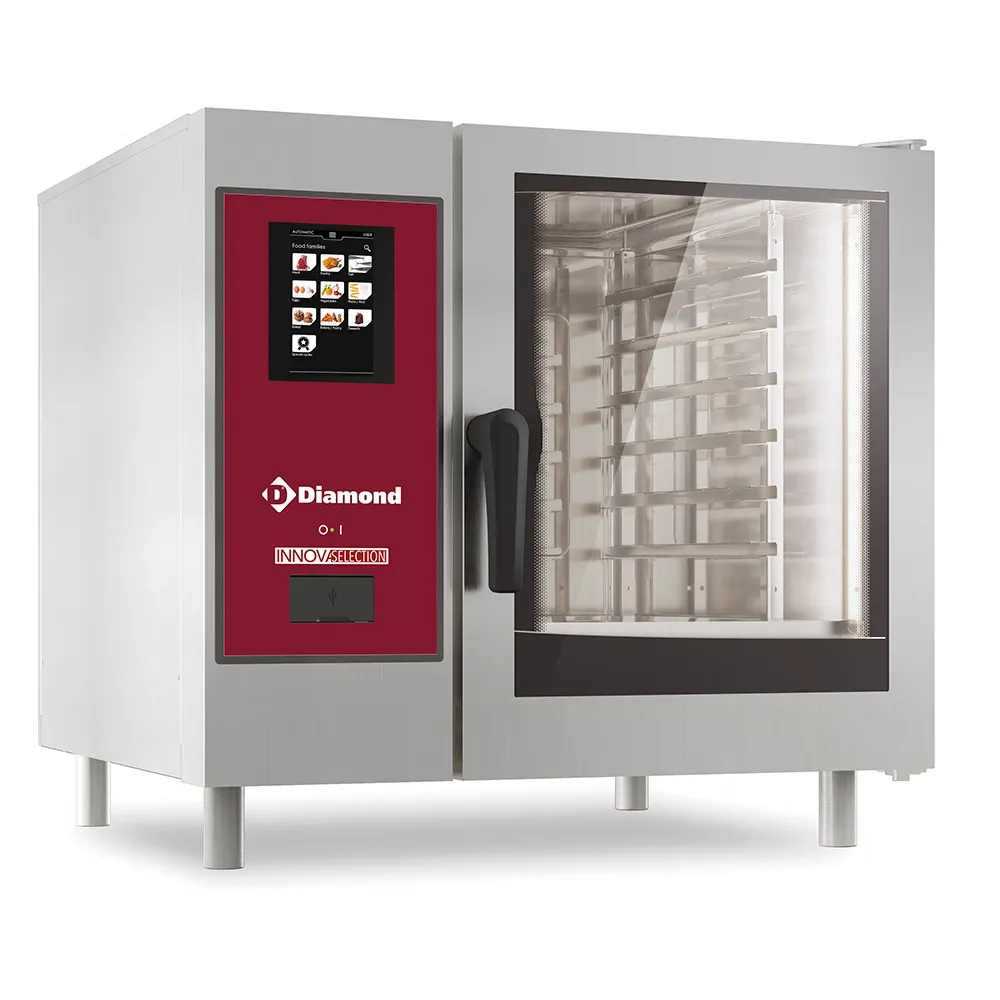 Elektrische oven ."TOUCH" met boiler, stoom en convectie 6xGN1/1+ Cleaning - Main Image