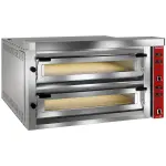 Elektrische pizza-oven "extra large", 2x 9 pizza's 350mm - FULL vuurvaste steen - Main Image