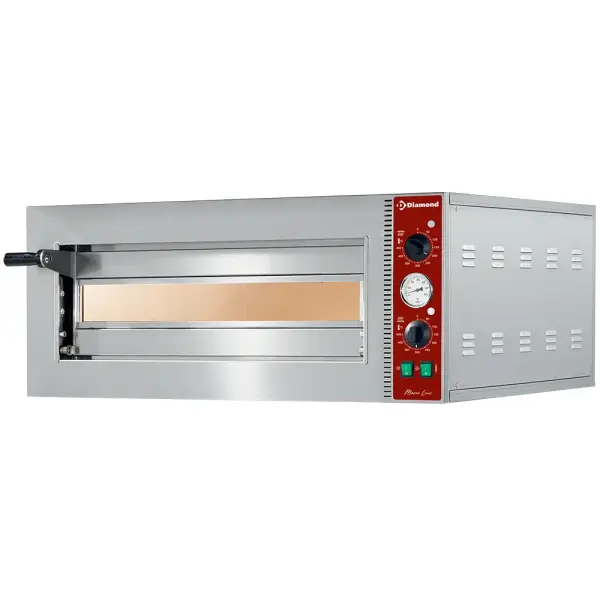 Elektrische pizza-oven Ø 420 mm, kamer 420x420xh140 mm - Main Image