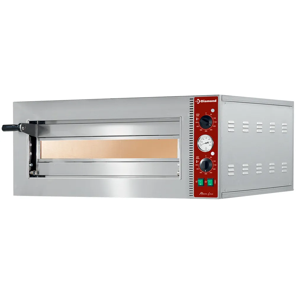 Elektrische pizza-oven Ø 420 mm, kamer 420x420xh140 mm - Main Image