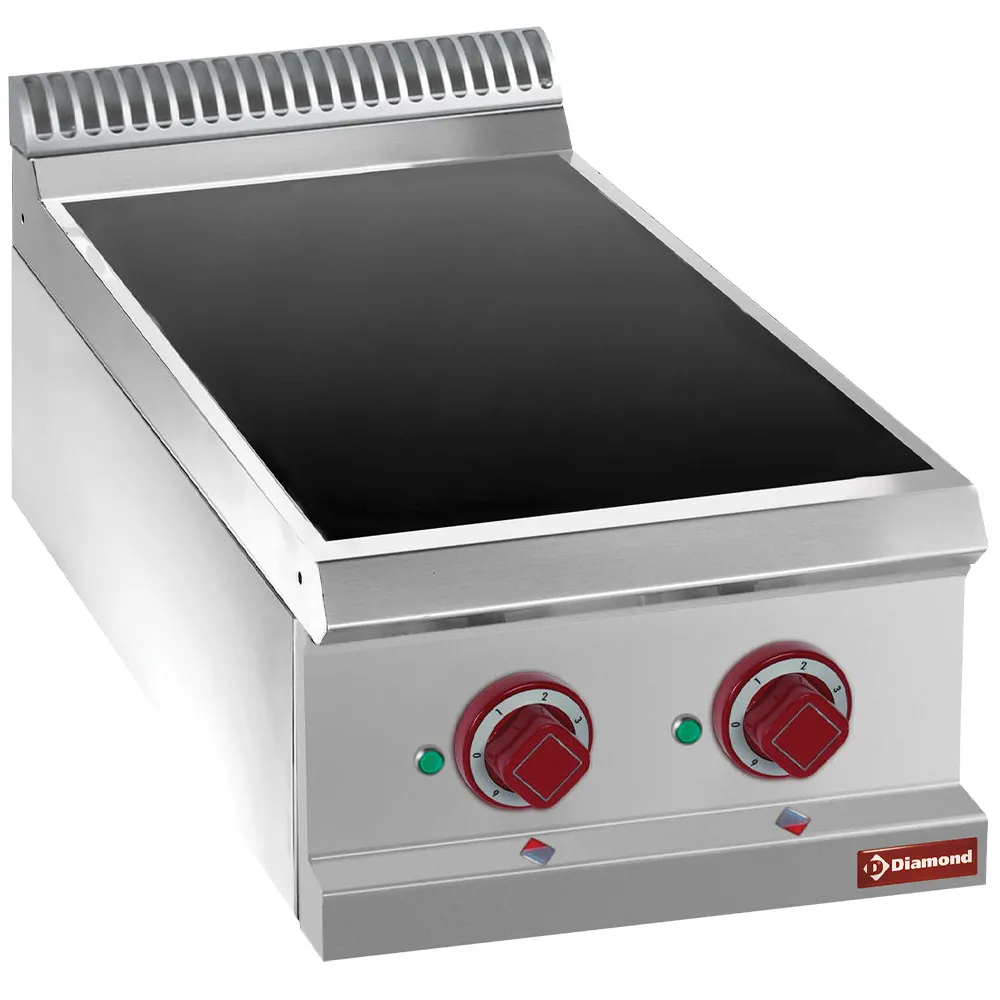 Elektrische vitrokeramische plaat met 2 warmte zones -Top- - Main Image