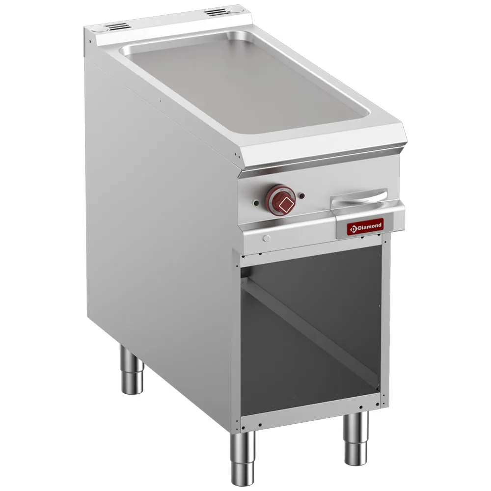 Elektrische vlakke bakplaat module 1/2, op open kast - Main Image