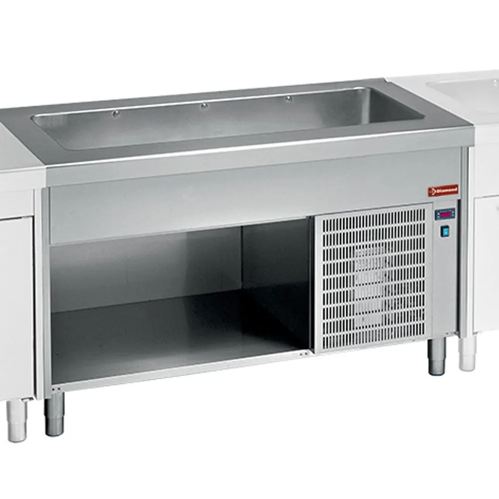 Element met gekoelde kuip op open kast 6x GN 1/1 - Main Image