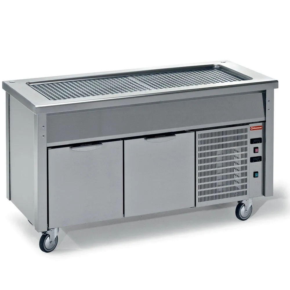 Element met gekoelde top op open kast + wielen - Main Image