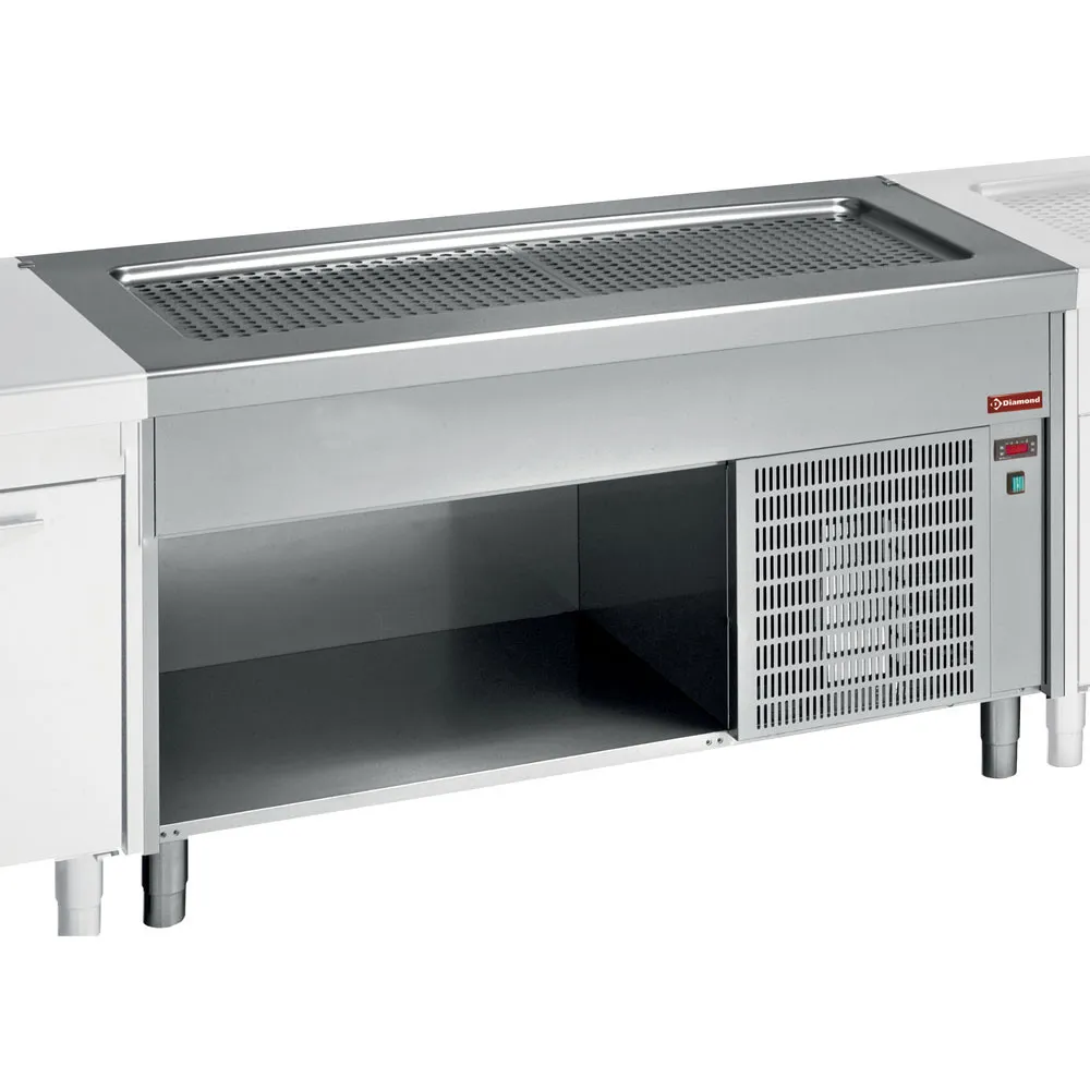 Element met ondiepe kuip op open kast 4x GN1/1 - Main Image