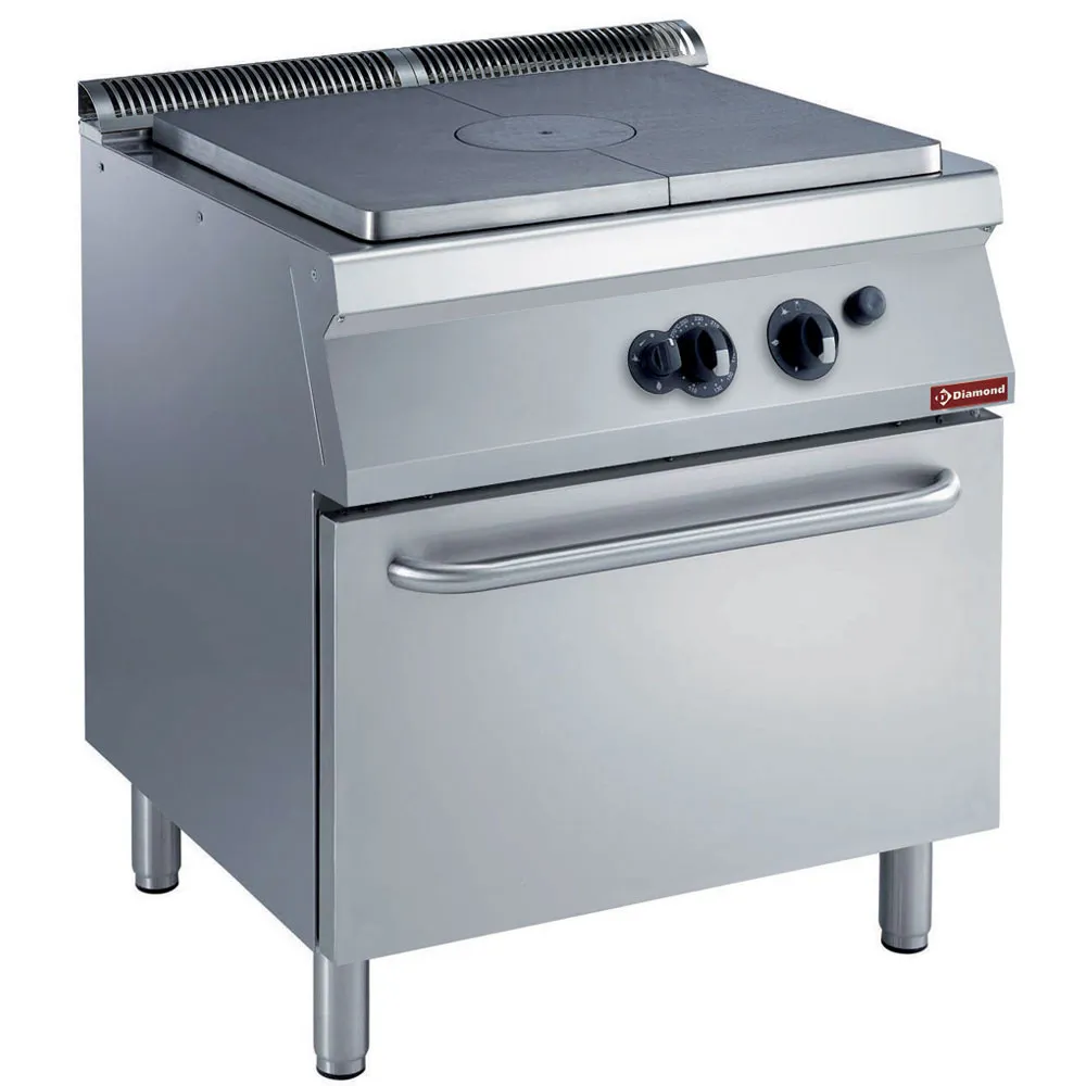 Fornuis doorkookplaat, gasoven GN 2/1 - Main Image