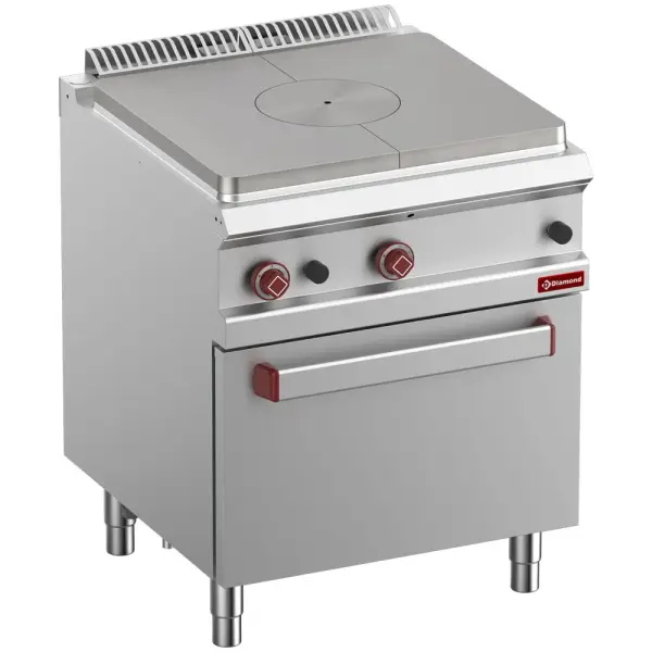 Fornuis doorkookplaat, gasoven GN 2/1 - Main Image